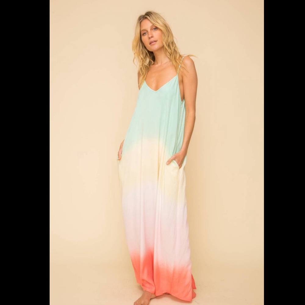 Rainbow Sorbet Maxi Dress